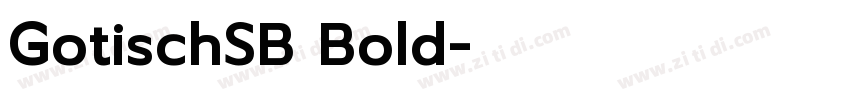 GotischSB Bold字体转换